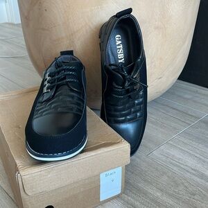 NWOT, Gatsby quilted leather oxford, size 9